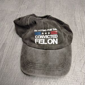 Black Graphic Baseball Cap